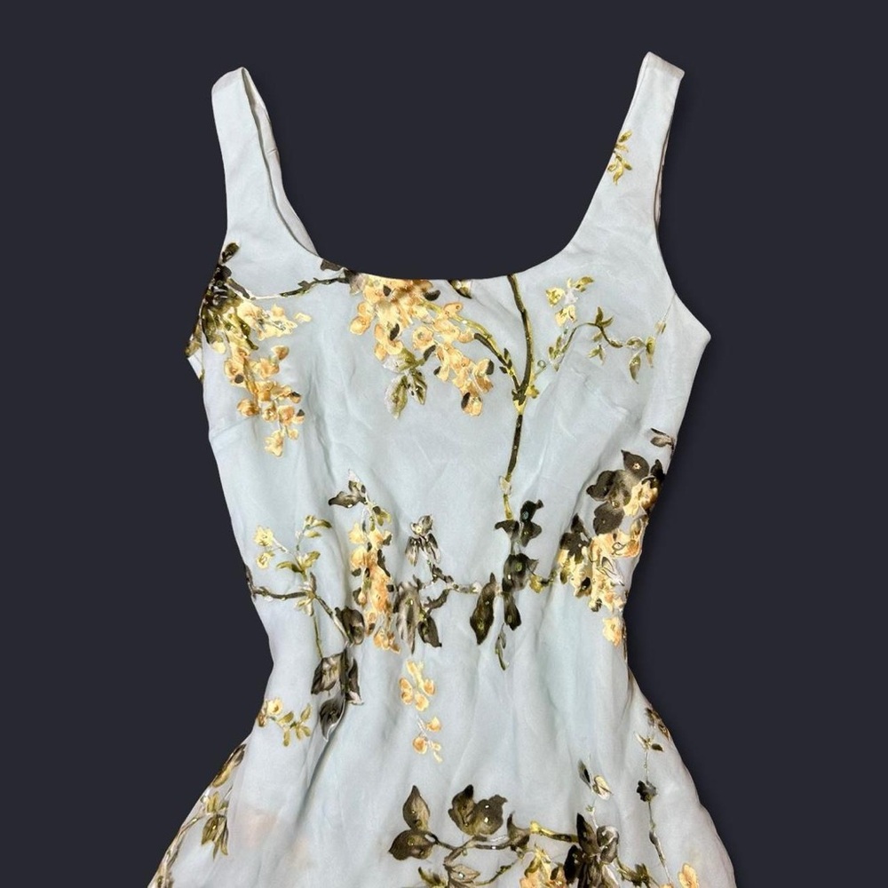 Y2K Fairy Blue Floral Dress by Alex Evenings! - Picture 3 of 10